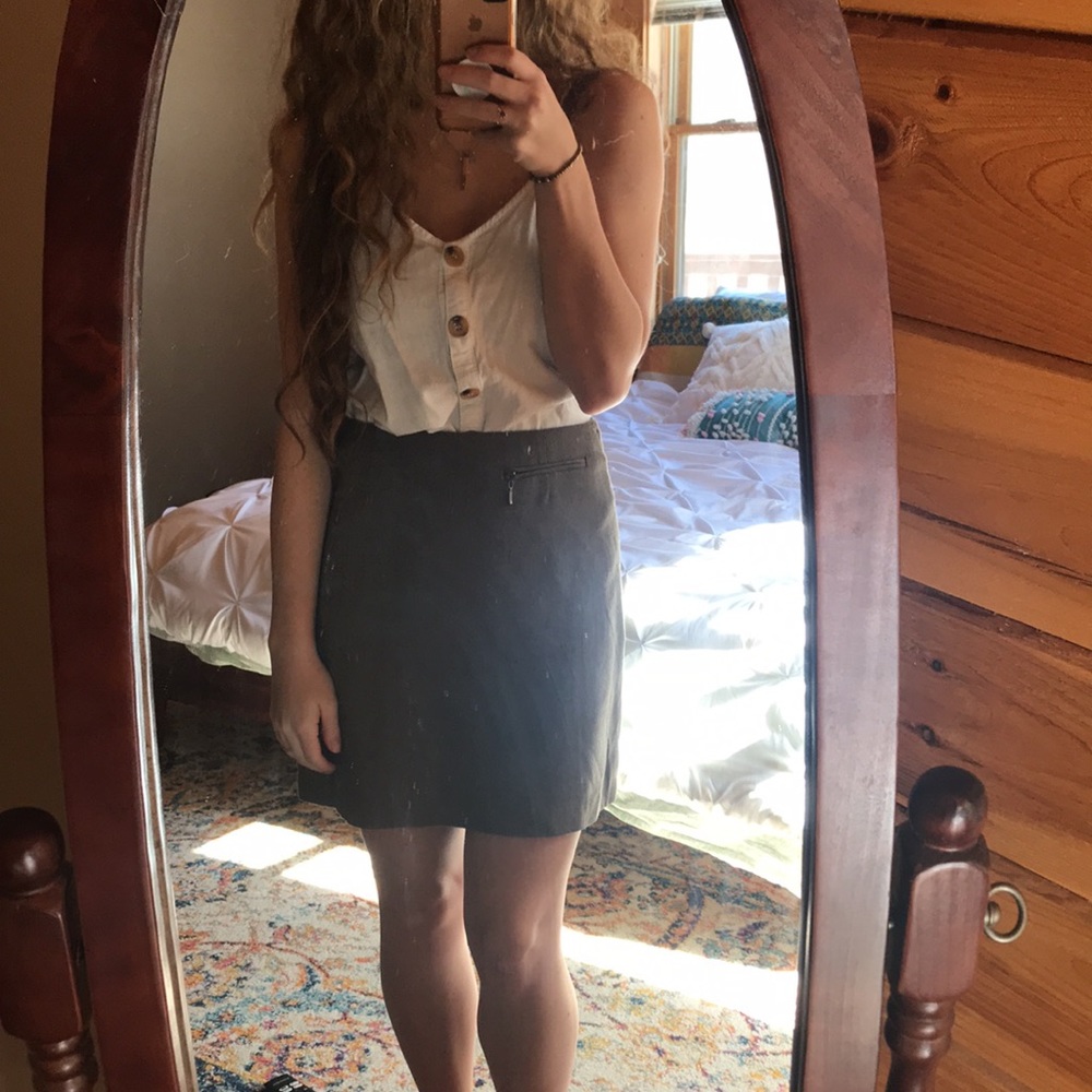 Wool pencil skirt